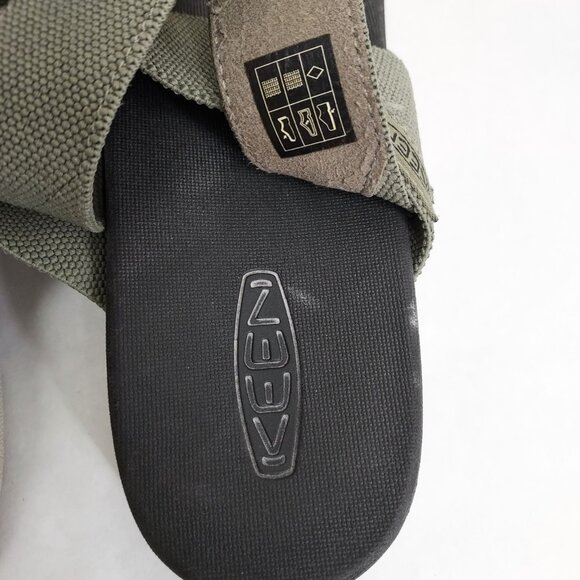 KEEN Elle Backstrap Sandal Women's 7.5 Green Gray Platform Wedge Stretch Straps - Picture 11 of 13